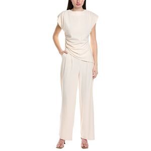 Hl Affair Womens 2Pc Top & Pant Set, White